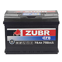 Аккумулятор Zybr EFB (78Ah) 750(En) 12v Обратная, R+