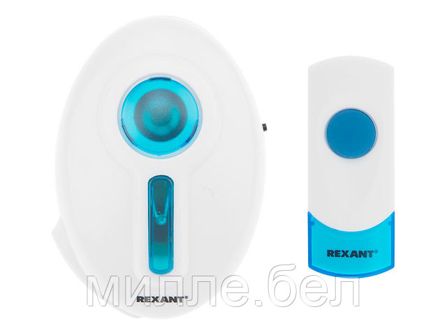 Звонок дверной беспроводной 220 В кнопка IP44 RX-6 REXANT - фото 1 - id-p166720477