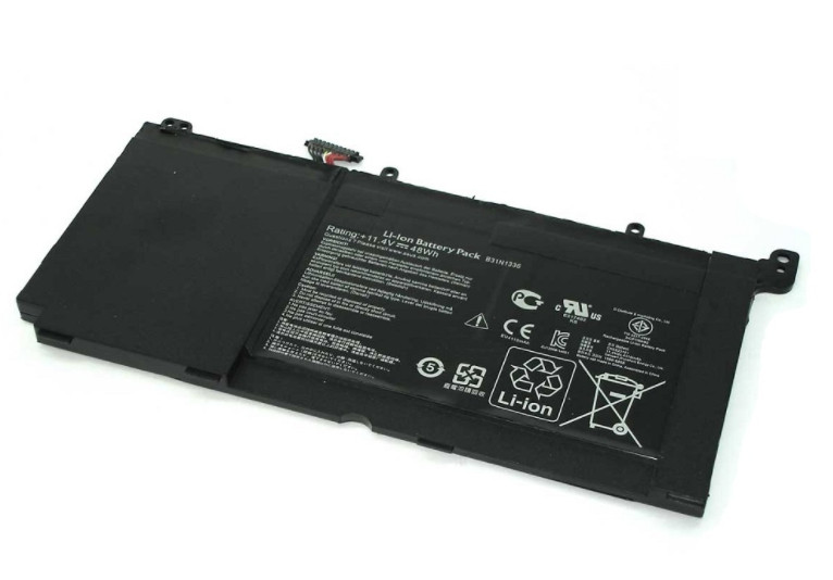 Оригинальный аккумулятор (батарея) для ноутбука Asus VivoBook S551LB (B31N1336) 11.4V 4110mAh