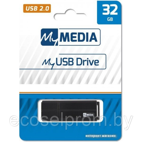 Флеш- накопитель 32гб USB 2.0 MyMedia - фото 2 - id-p166734304