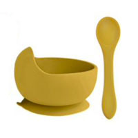 Тарелка с силиконовой ложкой Mustard - фото 1 - id-p166745119