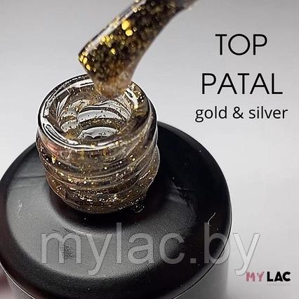 Топ Patal Gold Black Professional без липкого слоя (золото), 15 мл.