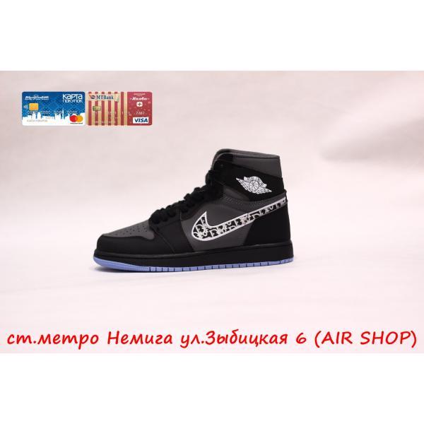 Nike Air Jordan 1 Dior Black wmns