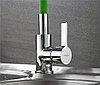 Смеситель для кухни Ledeme L4898-5 с гибким изливом зеленый/хром (латунь), фото 4