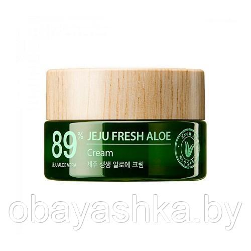 Увлажняющий освежающий крем 89% алоэ вера THE SAEM Jeju Fresh Aloe Cream - фото 1 - id-p166751884