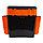 Ящик для зимней рыбалки Helios FishBox 19л двухсекционный с карманами оранжевый, фото 9