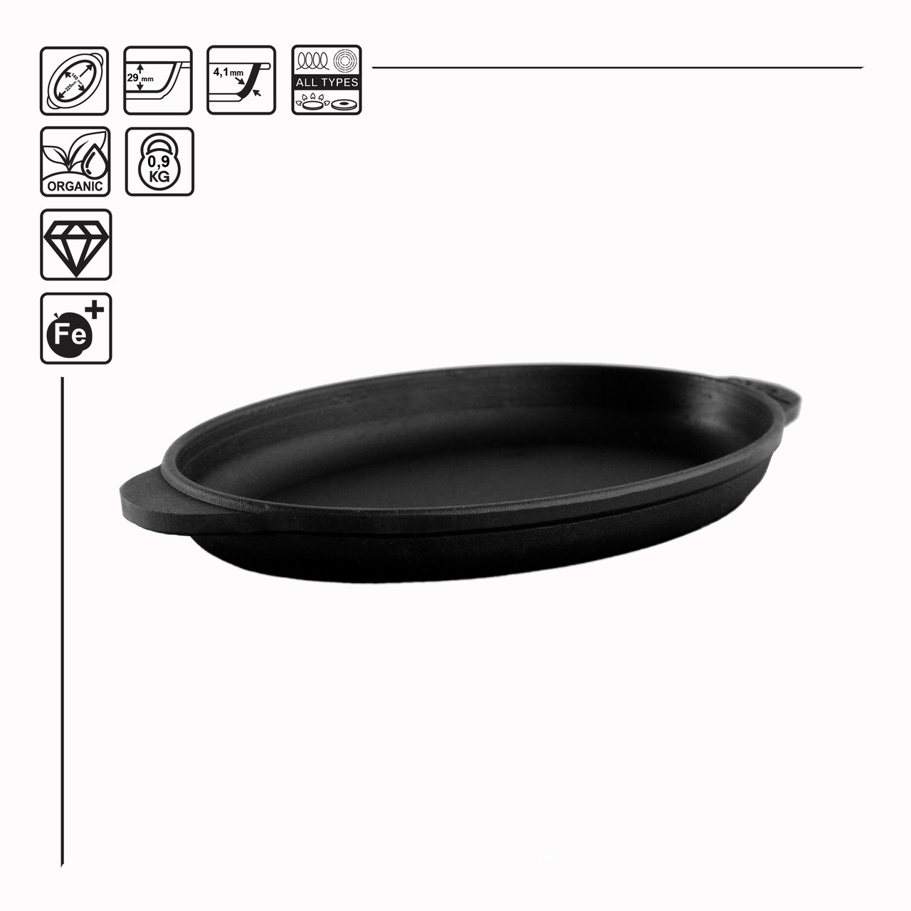 Крышка - сковородка чугунная на 6 литровый узбекский казан - фото 2 - id-p166764340