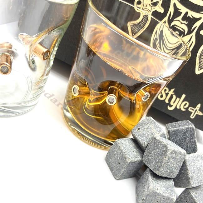 Набор для виски на 2 персоны «TIGER POWER» стаканы с пулями - фото 6 - id-p166764645