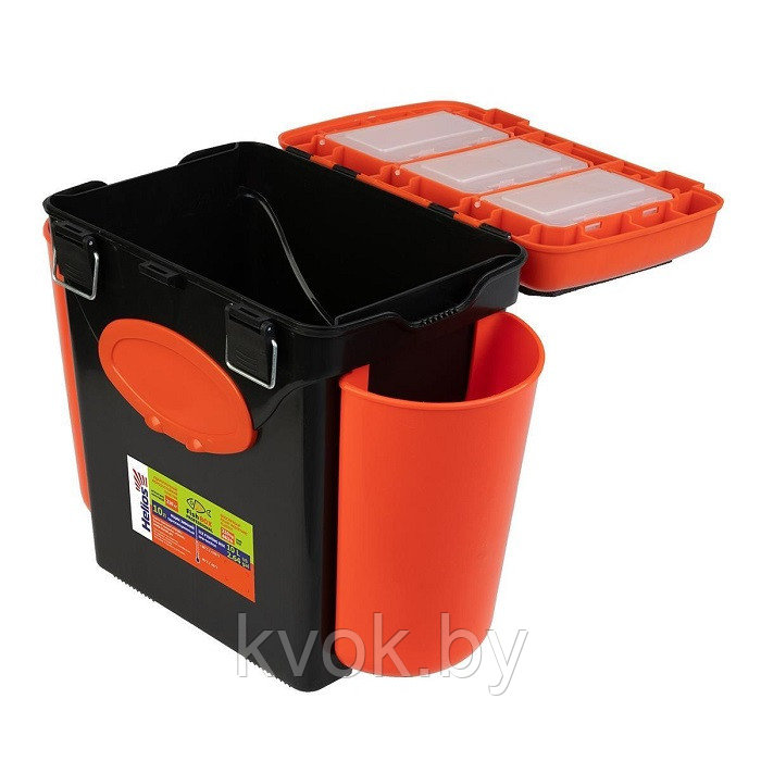 Ящик для зимней рыбалки Helios FishBox 10л односекционный оранжевый - фото 3 - id-p166772550