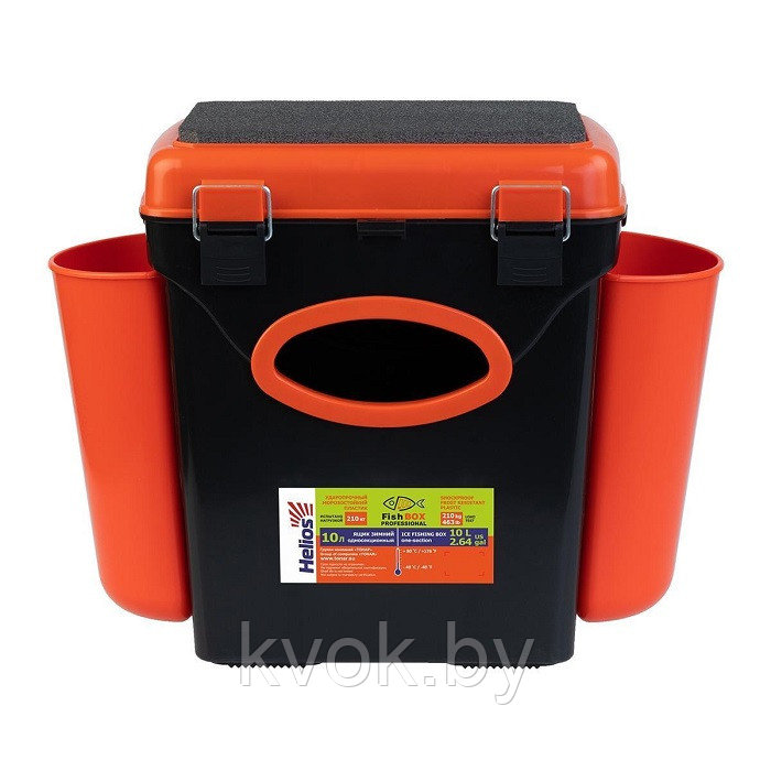 Ящик для зимней рыбалки Helios FishBox 10л односекционный оранжевый - фото 6 - id-p166772550
