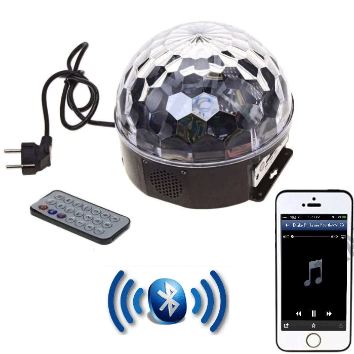 Шар музыкальный MP3 с Bluetooth Диско шар с блютус - фото 4 - id-p87770111