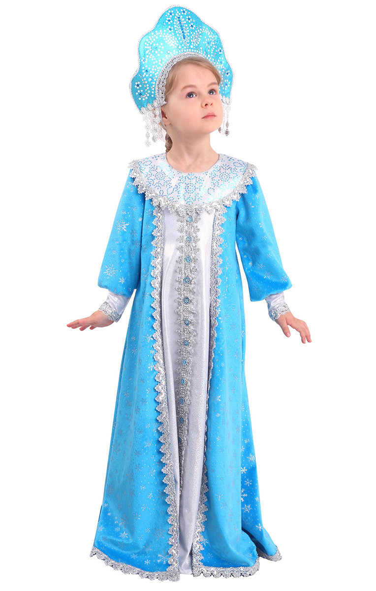 Детский карнавальный костюм Снегурочка Сударушка 3016 к-20 Пуговка