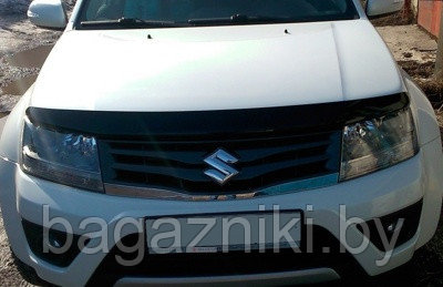 Дефлектор капота SIM Suzuki Grand Vitara 1998-2005 с загибом