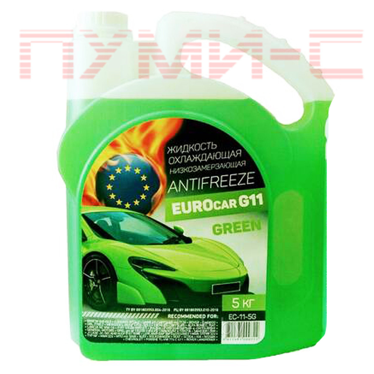 Антифриз Eurocar Green (Зеленый) G11 - фото 1 - id-p166778554