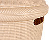 Корзина для белья BranQ коллекция Rattan, плетеная, круглая BQ1204 Слоновая кость, фото 2