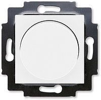 Светорегулятор ABB Levit поворотно-нажимной 60-600 Вт R белый / ледяной