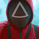 Игра в кальмара маска Треугольник, маска для косплея, маска охранника, фото 4
