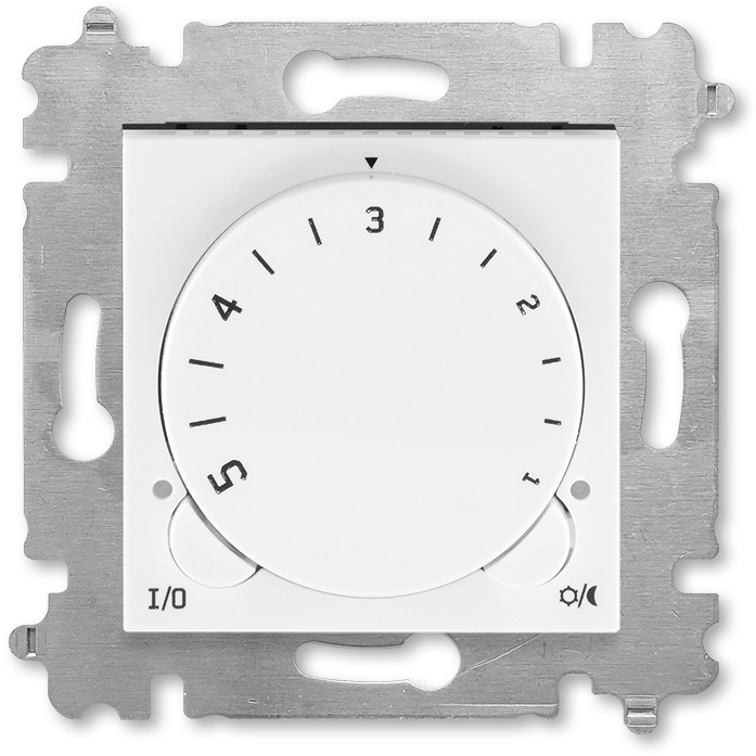 Терморегулятор ABB Levit с поворотной ручкой 16А белый / ледяной 16A (без датчика 3292U-A90100)