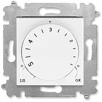 Терморегулятор ABB Levit с поворотной ручкой 16А белый / ледяной 16A (без датчика 3292U-A90100)