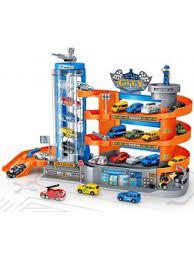 Игровой набор для мальчиков Parking Garage «City» со спиральным лифтом