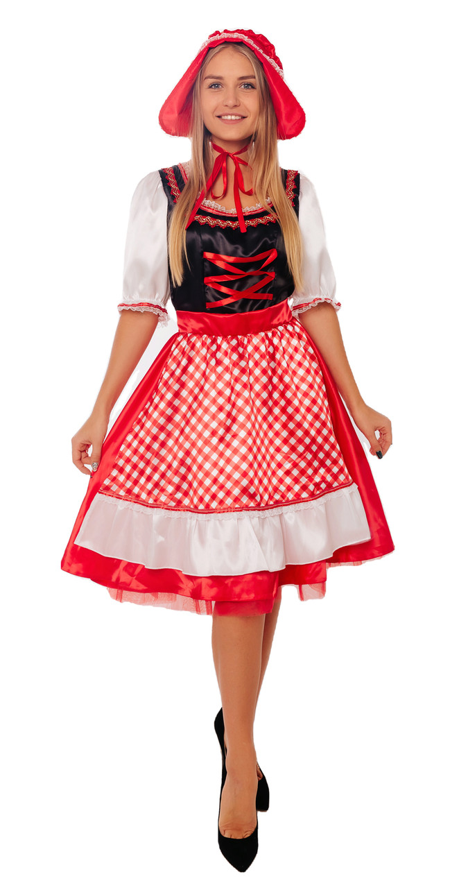 Карнавальный костюм для взрослых Красная Шапочка 5019 к-21 Пуговка, фото 1