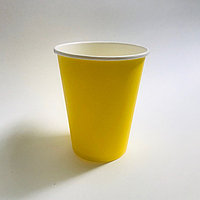 Бумажные стаканчики 200-250мл., черные/Уп. 50шт. желтый