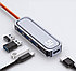 USB Hub 5в1 Rock RCB0744 Type-C (Серый), фото 3