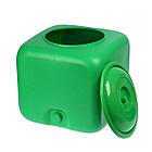 Бак для душа Альтернатива 100л с пластиковым краном и лейкой, зеленый, фото 4