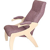 Кресло Мебелик Монти ткань лиловый, каркас дуб шампань, фото 2