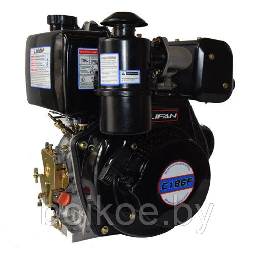 Двигатель дизельный Lifan C186F для генератора (10 л.с., вал конус) - фото 1 - id-p166791843