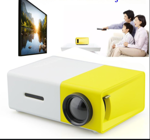 LED Projector портативный переносной проектор светодиодный Aao YG300 (домашний кинотеатр) - фото 2 - id-p166793100