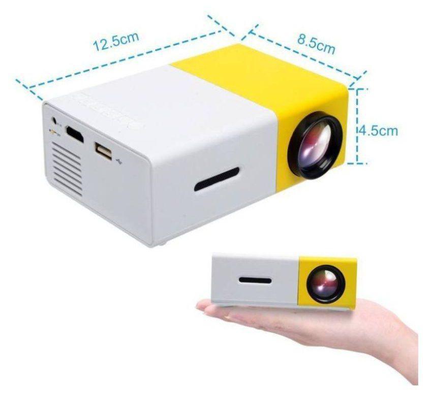 LED Projector портативный переносной проектор светодиодный Aao YG300 (домашний кинотеатр) - фото 6 - id-p166793100