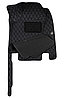 Infiniti EX35 2007- Ковры Салона эко-кожа+Ворс (цвет Черный шов Черный) Coolpar 5D LUX, фото 3