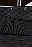 Infiniti QX50 2018- Ковры Салона эко-кожа+Ворс (цвет Черный шов Черный) Coolpar 5D LUX, фото 5