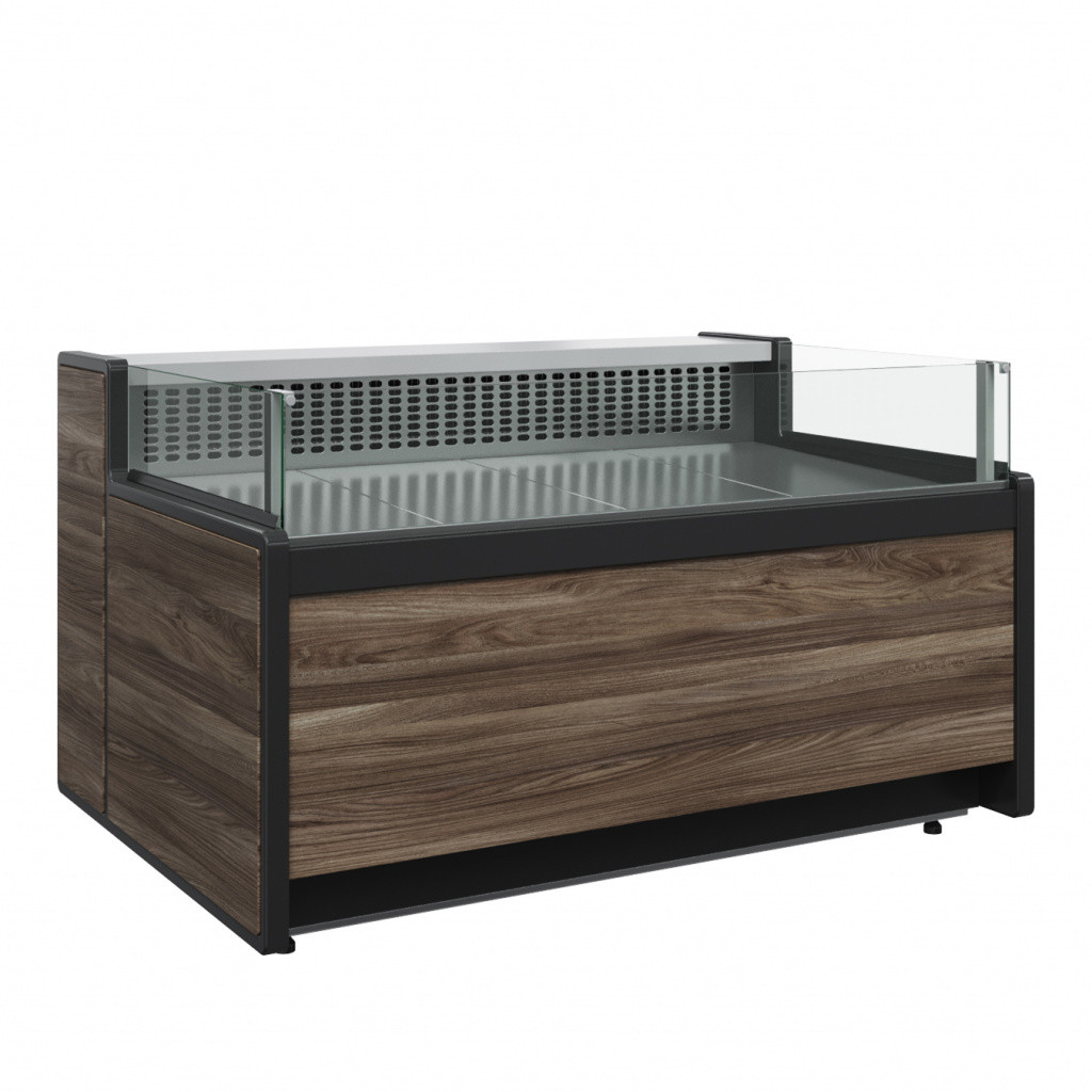 Витрина холодильная Carboma BAVARIA 3 GC111 SP 2,0-2 рыба на льду открытая (без боковин)