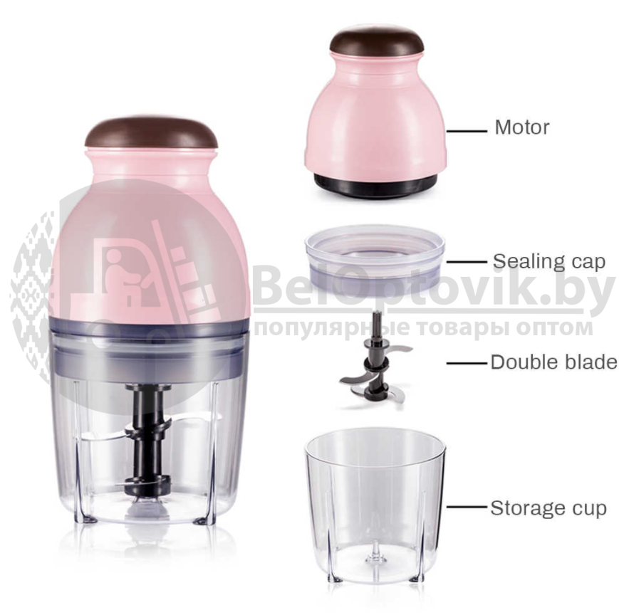 Блендер - измельчитель Capsule Cutter Quatre тип молния 0.6L - фото 7 - id-p166799756