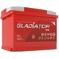 Автомобильный аккумулятор Gladiator EFB 6СТ-62L(0) (62 А·ч)
