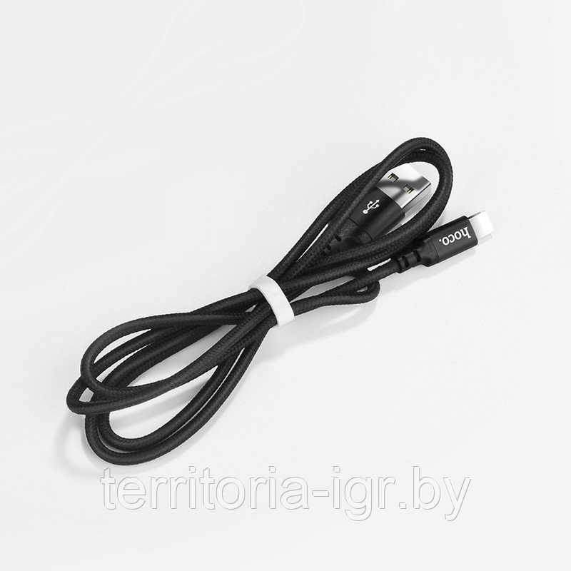 Дата-кабель X14 Times speed Lightning 1м. черный Hoco - фото 5 - id-p73627320