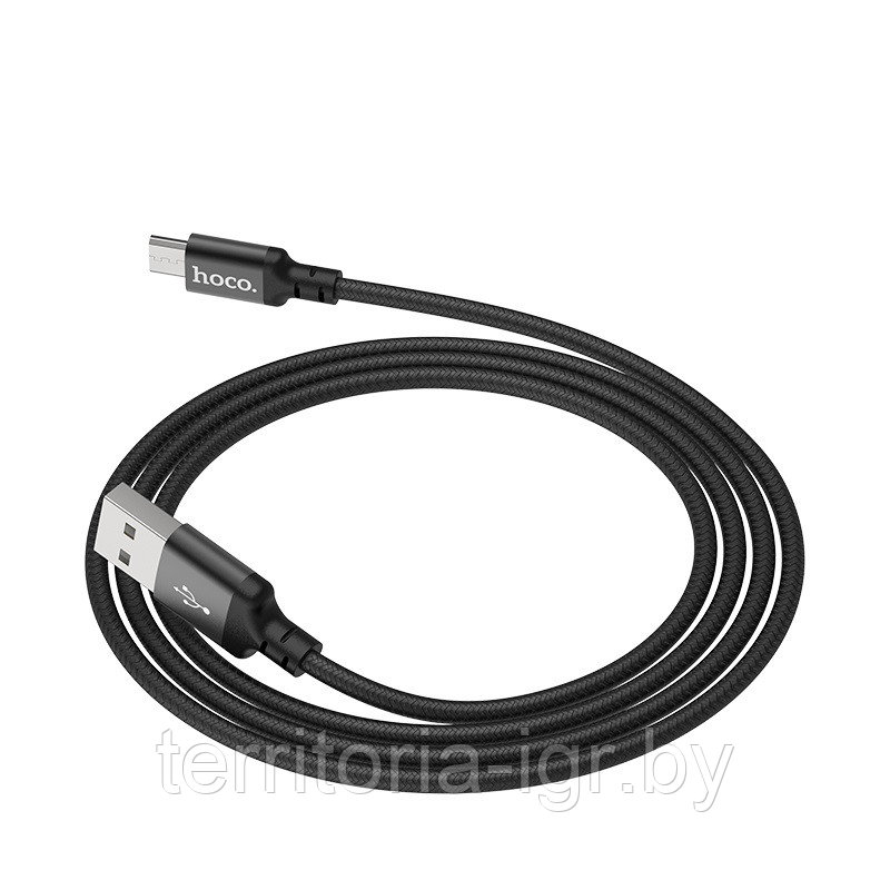 Дата-кабель X14 Times speed Micro USB 1м. черный Hoco - фото 6 - id-p166855475