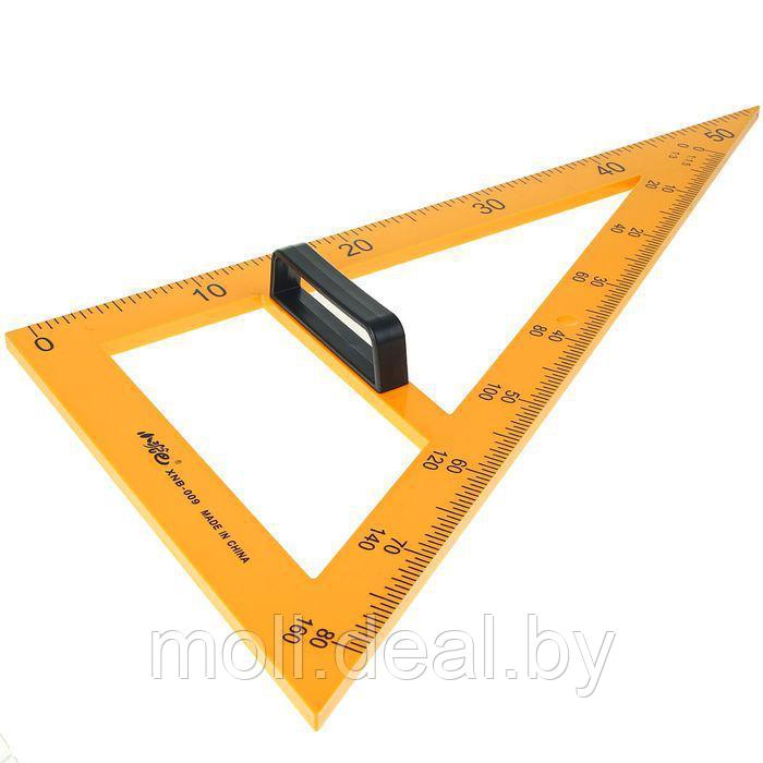 Треугольник для школьной доски, с держателем, прямоугольный, 30° - фото 1 - id-p166547097