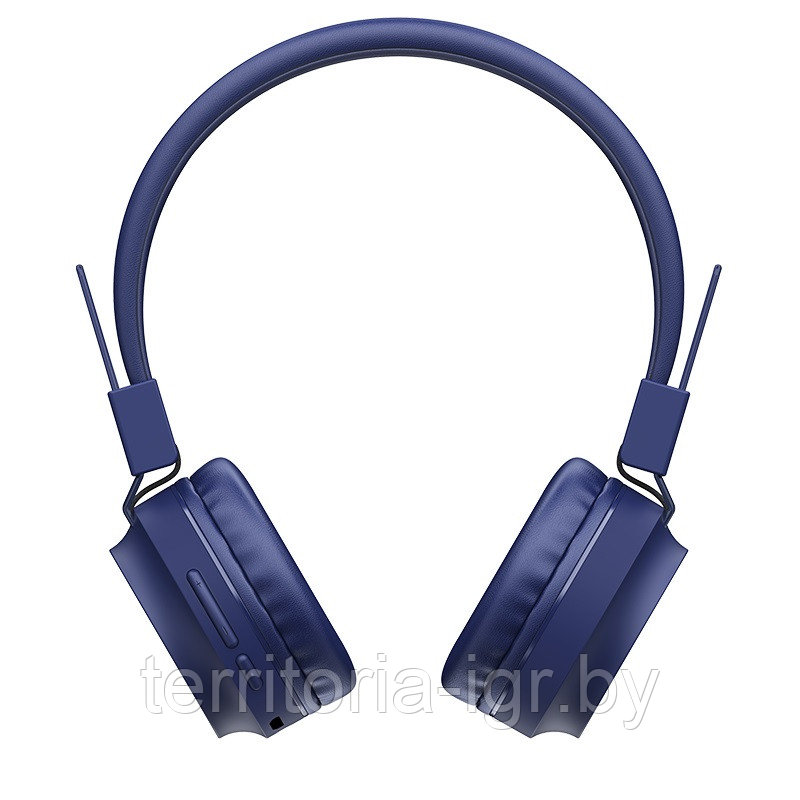 Беспроводная Bluetooth-гарнитура c микрофоном W25 синий Hoco - фото 2 - id-p166875938