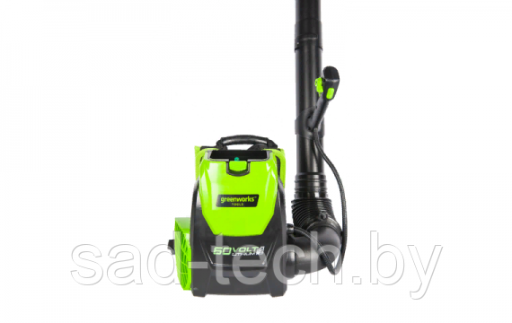 Воздуходувка аккумуляторная ранцевая GreenWorks GD60BPB 60В DigiPro, фото 2