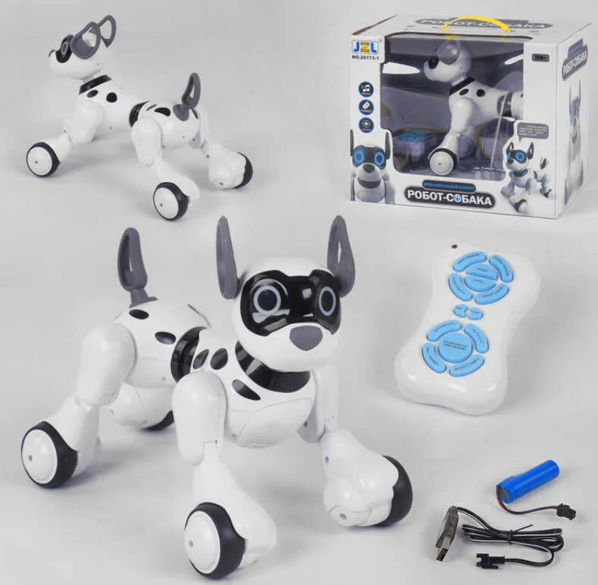 Детская интерактивная игрушка Робот собака на радиоуправлении арт. 20173-1 Свет, Звук, на АКБ - фото 2 - id-p69472732