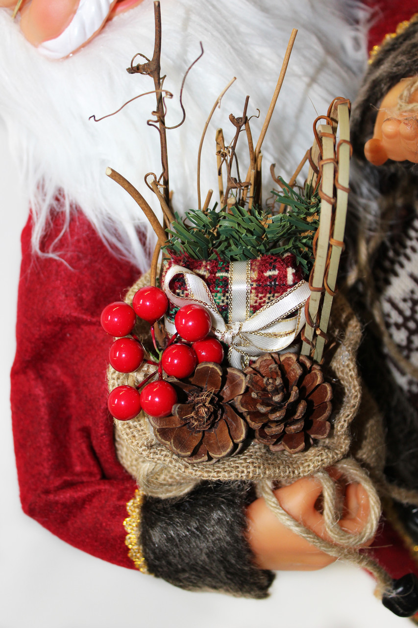 Дед Мороз/Санта Клаус фигурка под елку, арт.121230 (23х45х13) - фото 7 - id-p137808712
