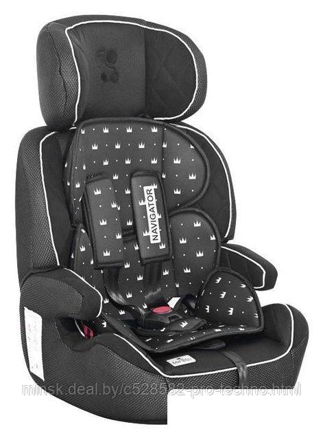 Детское автокресло Lorelli Navigator 2021 (black crowns)