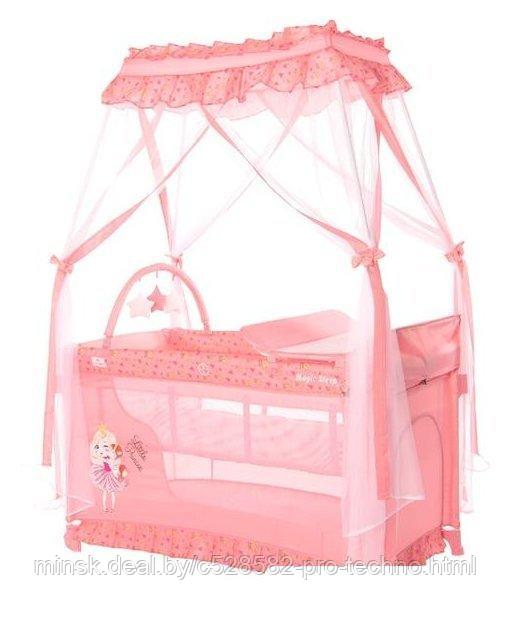 Манеж-кровать Lorelli Magic Sleep (pink)