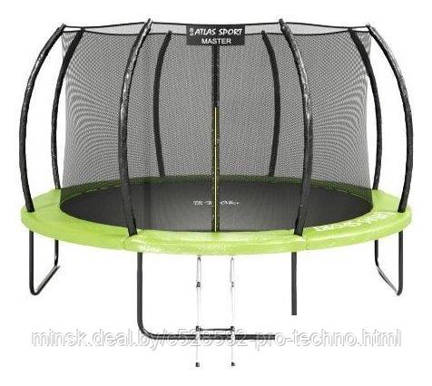 Батут Atlas Sport 374 см - 12ft Master (с лестницей, зеленый)
