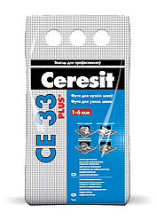 Фуга цементная Ceresit CE-33 Plus 01 для заполнения швов белая 2 кг, Беларусь