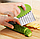 Фигурный кухонный нож Wave Knife для волнистой нарезки  Зеленый, фото 8