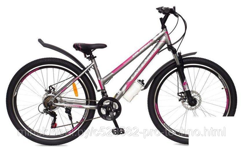 Велосипед Greenway Colibri-H 27.5 р.17 2021 (серый/розовый)